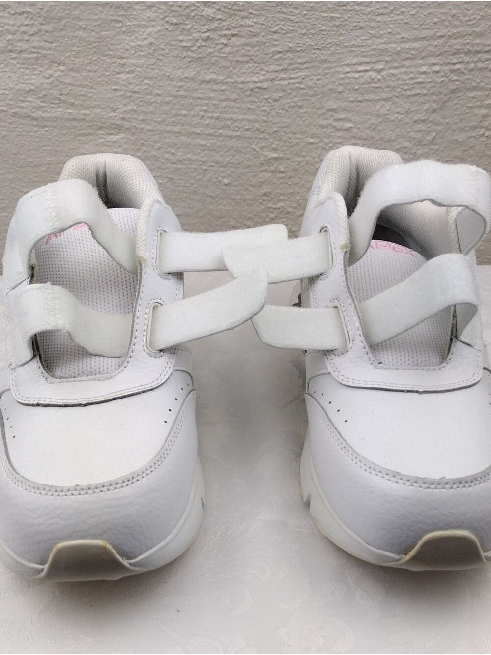 Apex V952 White Soft Napa Leather Two Hook Loop Strap Upper Pods Sole Sneaker - Picture 12 of 16